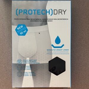 Men's Incontinence Boxer Briefs - Black